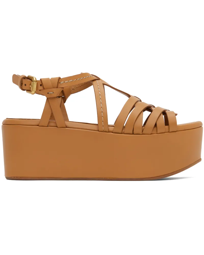See by Chloé Tan Sierra Heeled Sandals 230
