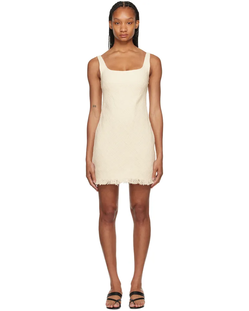 STAUD Off-White Isabela Minidress Ivy