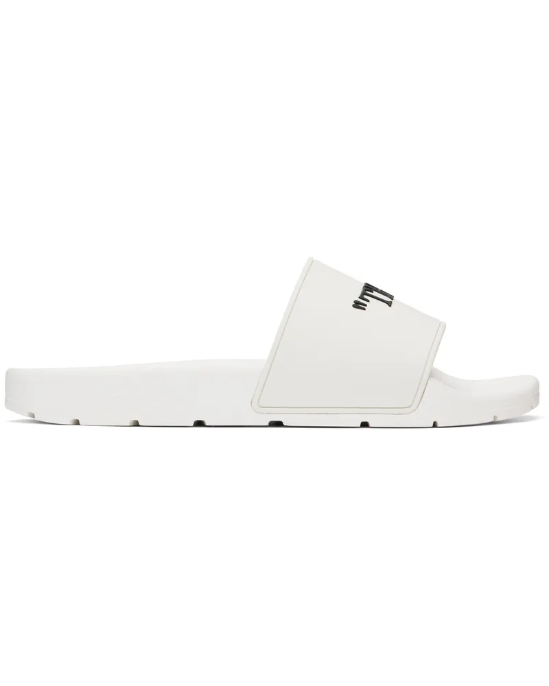 OFF-WHITE White 'This That' Pool Slides White