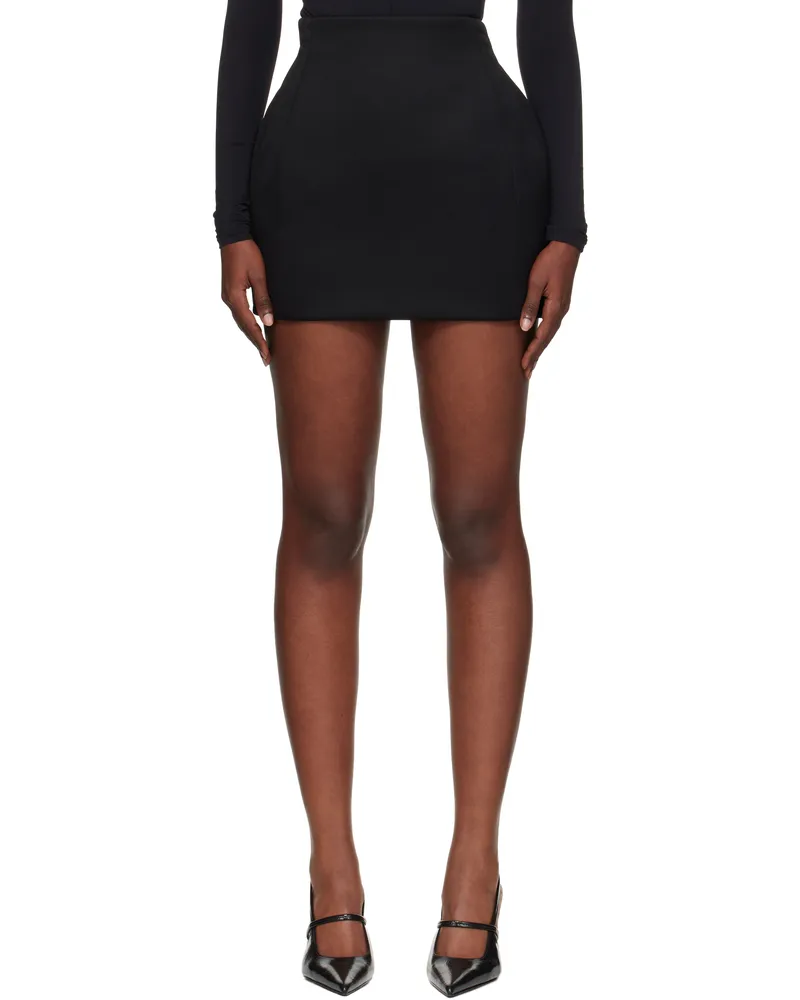 WARDROBE.NYC Black Rosie Huntington-Whiteley Edition Sculptural Miniskirt Black