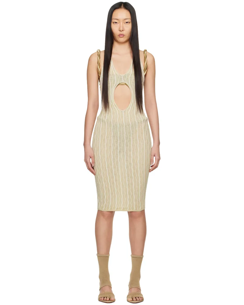 Isa Boulder SSENSE Exclusive Beige Cactus Minidress Calico