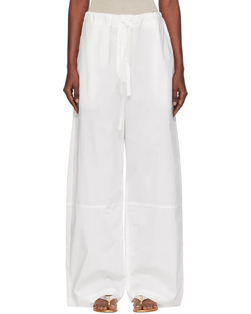 Paris Georgia White Elemental Uma Trousers White