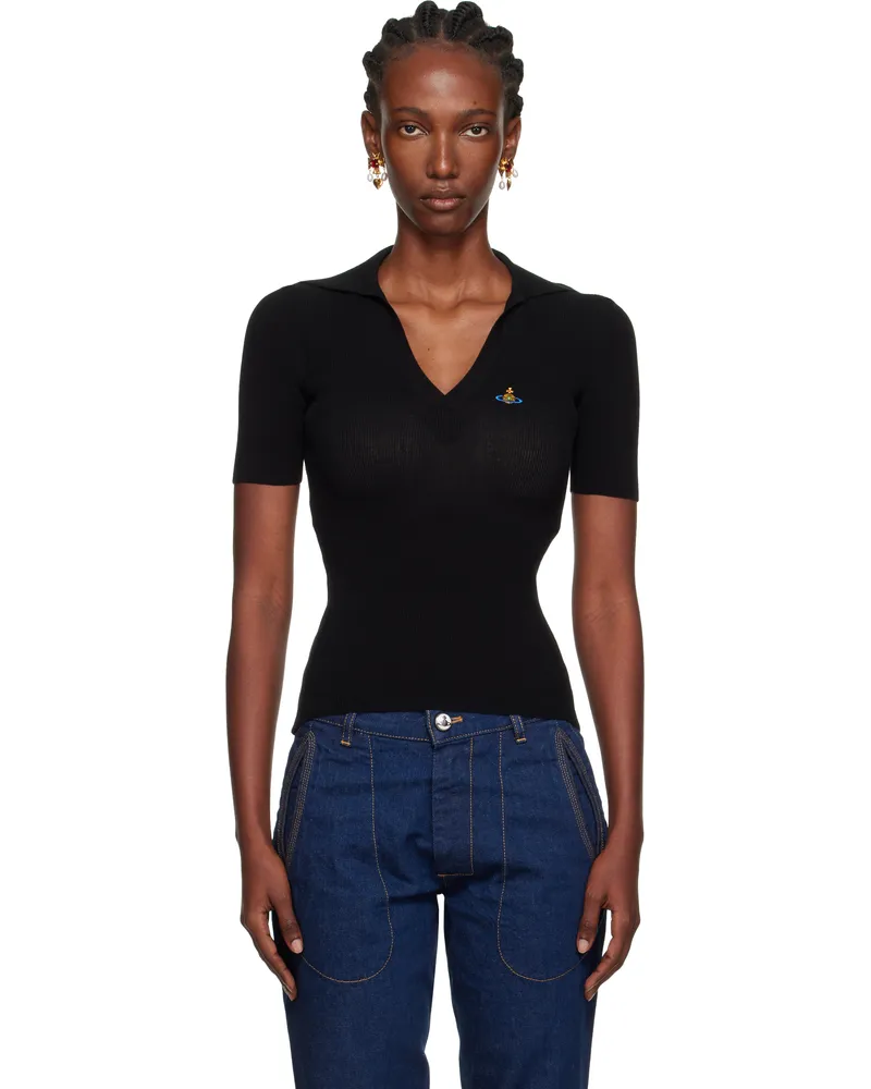 Vivienne Westwood Black Marina Polo N401