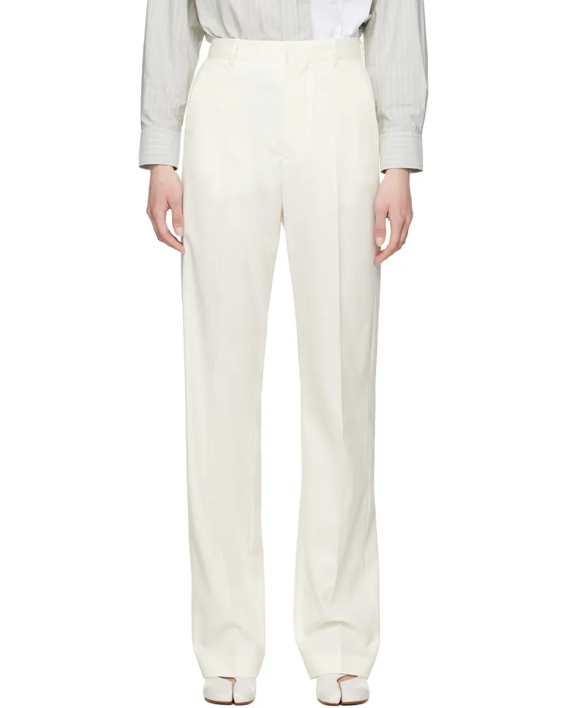 Maison Margiela Off-White Tailoring Wool Blend Trousers 101