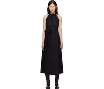 Black Trope Apron Maxi Dress
