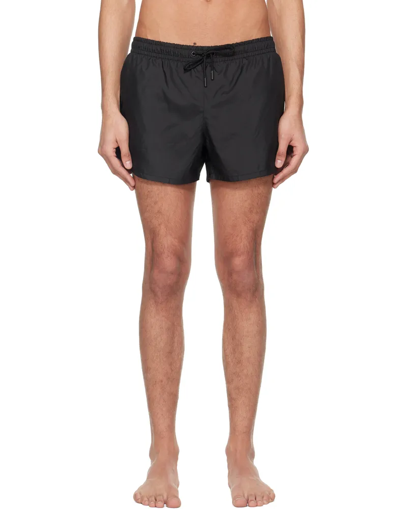 COMMAS Black Short Length Swim Shorts Black