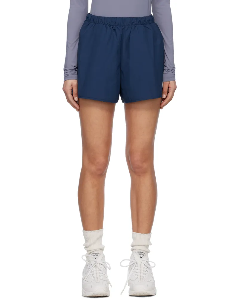 District Vision Navy Oversized Recycled Shell Sport Shorts Navy