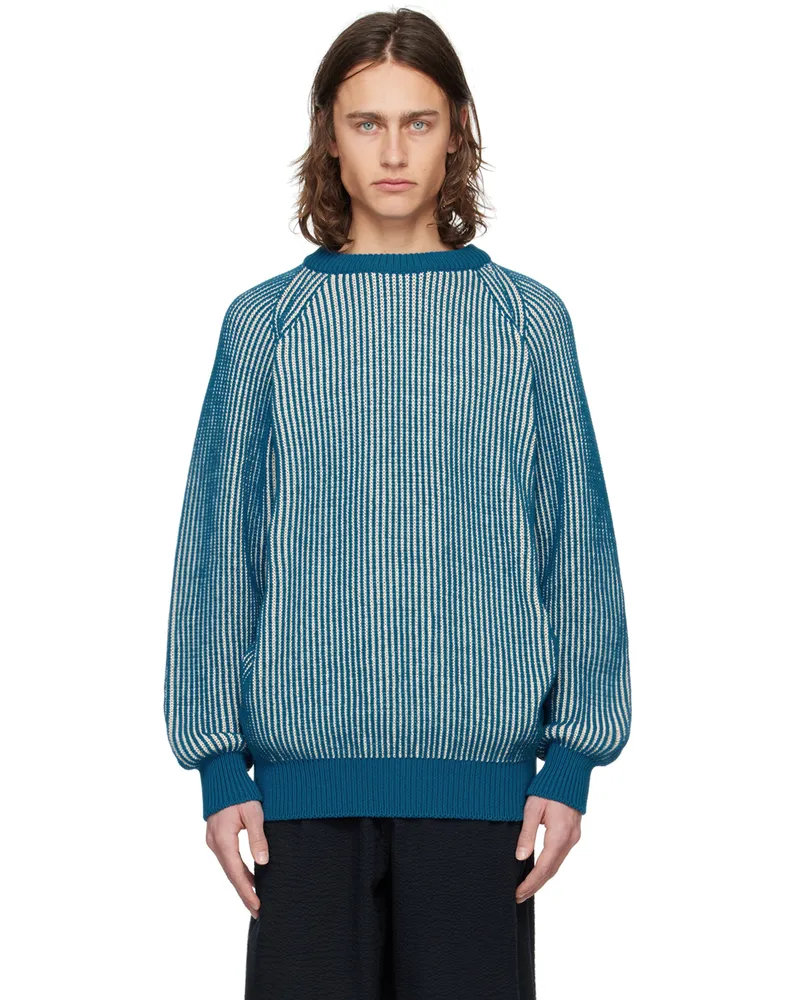 Howlin' Blue & White Jazzways Sweater Diesel