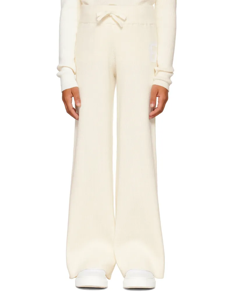 Maison Margiela Kids Off-White Wide-Leg Lounge Pants M6101