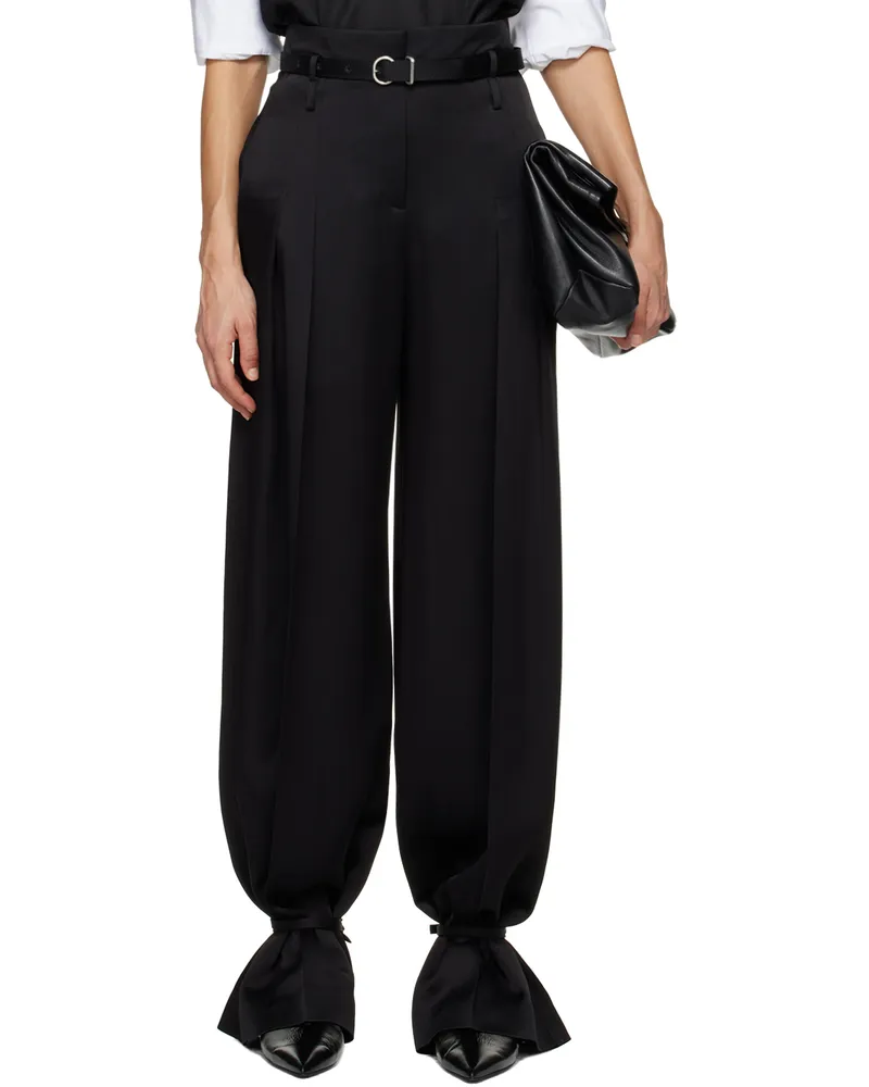 Jil Sander Black Tailored Trousers 001