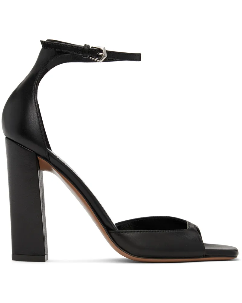 Paris Texas Black Grace Heeled Sandals Black