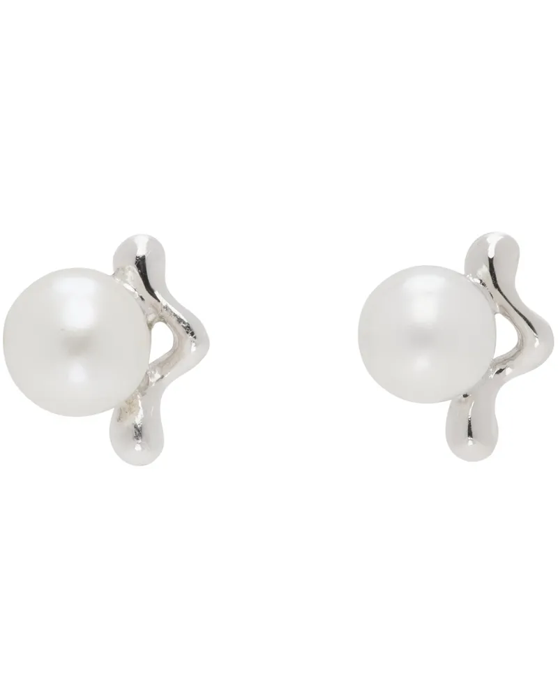 Maria Black Silver Shibuya Ichi Stud Earrings Silver
