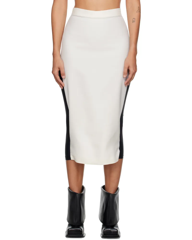pushBUTTON Off-White Hybrid Skort Ivory