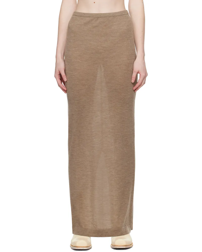 ÉTERNE Taupe Emma Maxi Skirt Millet