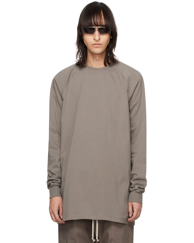 Rick Owens Gray Baseball Sweatshirt 34