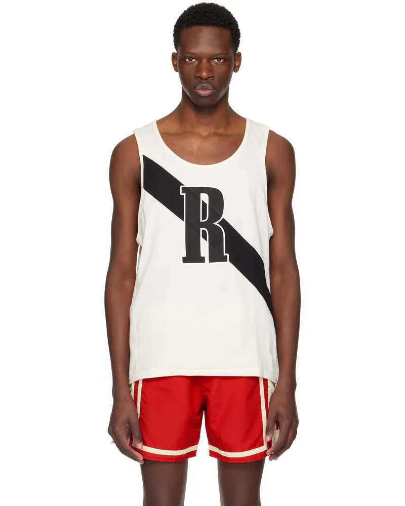 RHUDE Off-White 02 Stripe Tank Top Offwhite