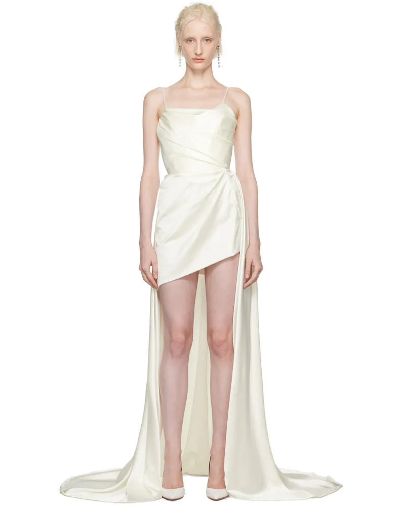 Vivienne Westwood SSENSE Exclusive White Nova Venus Minidress & Terra Train Set A404