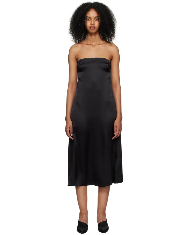 Anine Bing Black Megan Midi Dress Black