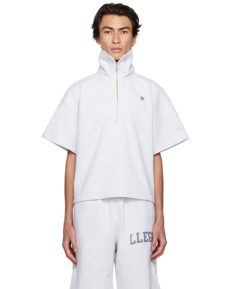 RECTO SSENSE Exclusive Gray Half-Zip Polo Gr
