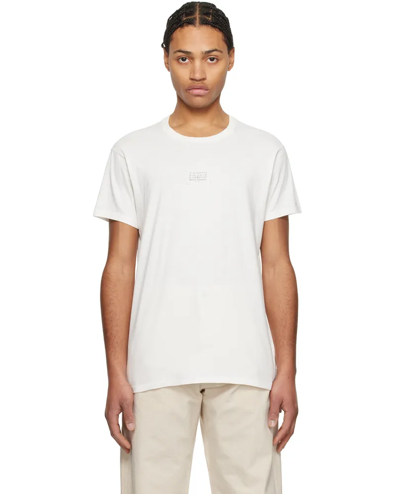 Maison Margiela White Stamp Logo T-shirt 971