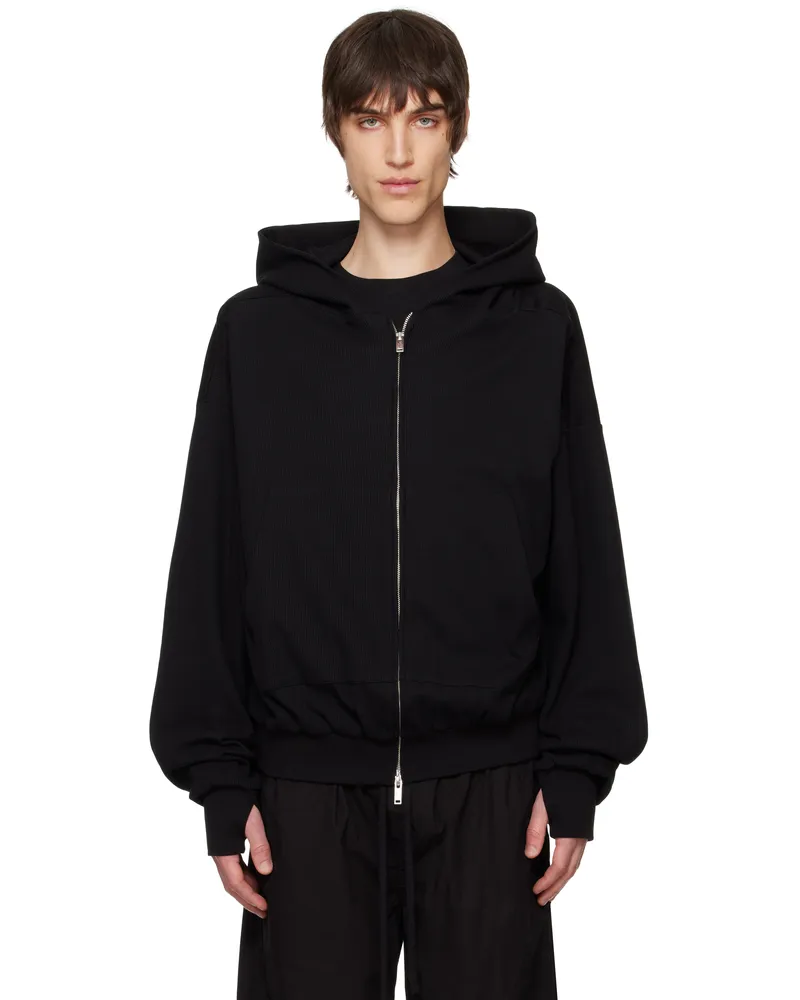THOM KROM Black M SJ 666 Hoodie Black