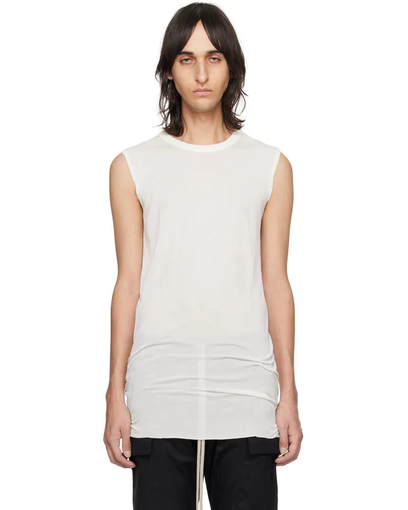 Rick Owens White Basic Tank Top 11