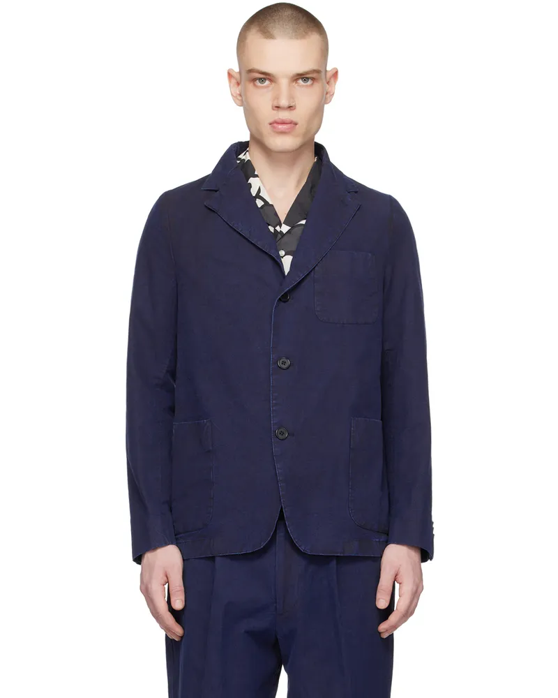 Officine Generale Indigo Archer Blazer Indigo