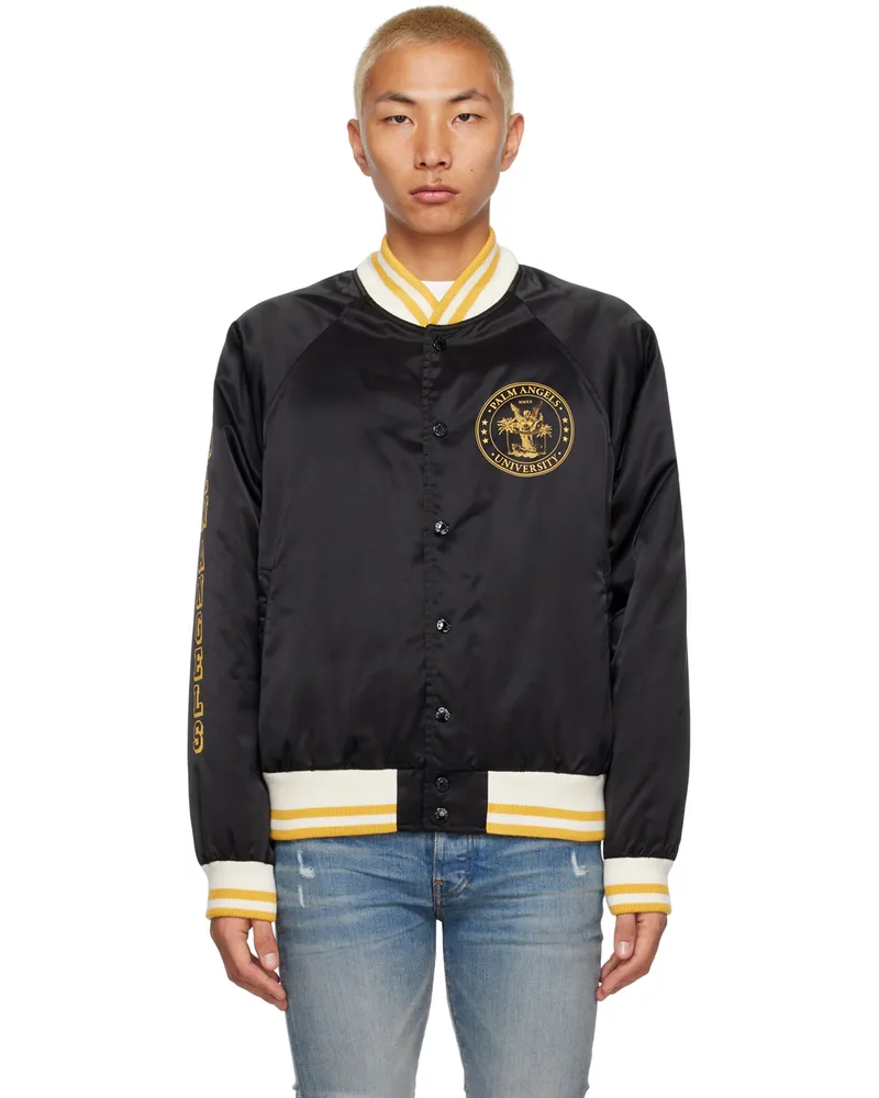 Moncler 8 Moncler Palm Angels Black Bucyk Bomber Jacket Black