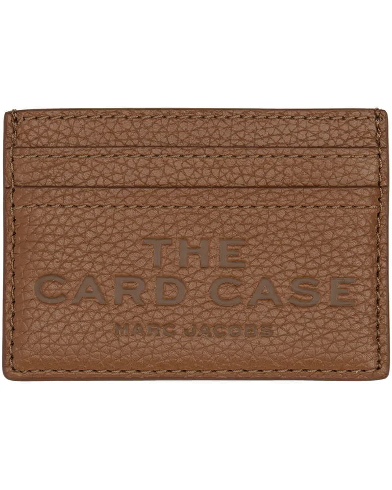 Marc Jacobs Brown 'The Leather Card Case' Card Holder 212