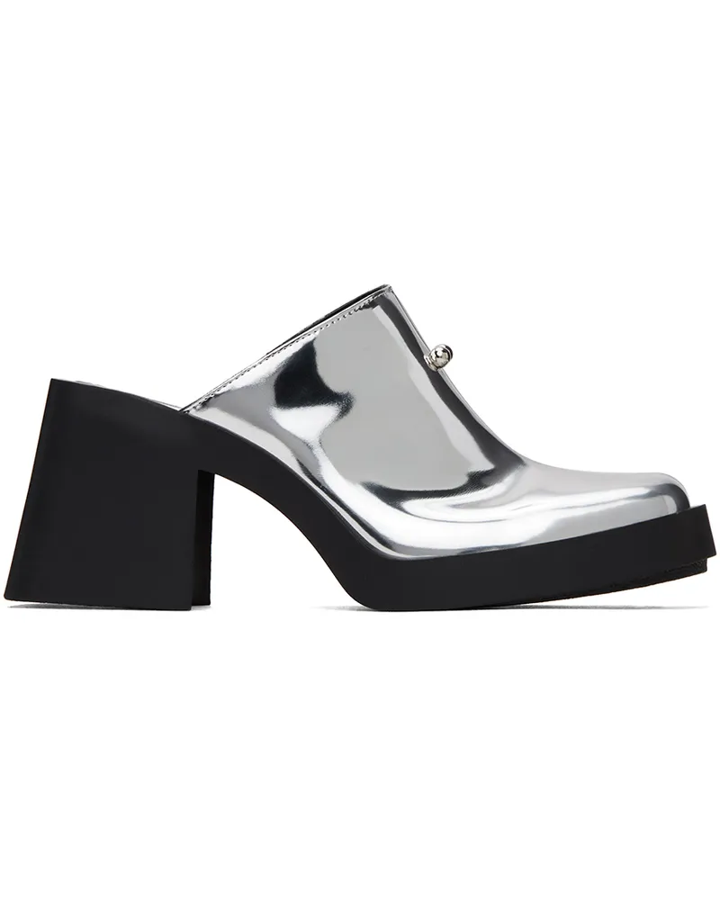 Justine Clenquet Black Andie Patent Mules - bei MyBestBrands