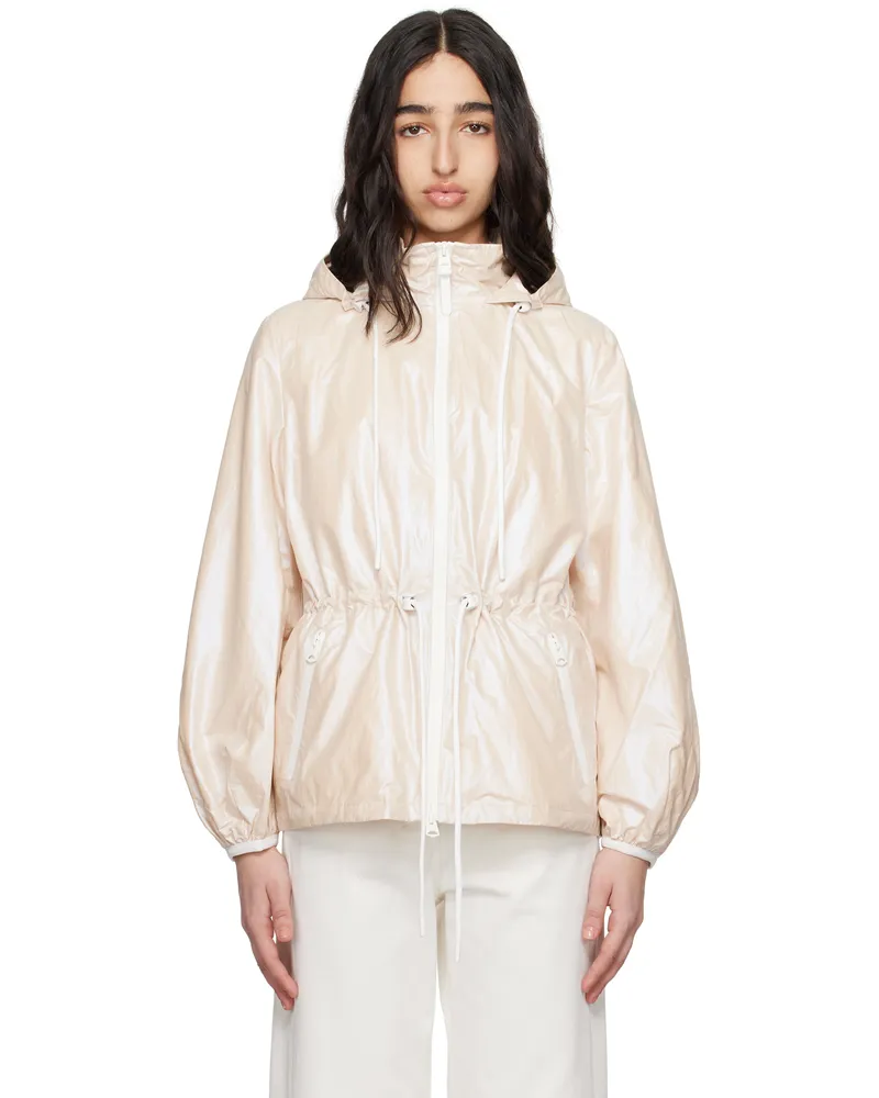 Mackage Off-White Isha Balloon Sleeve Rain Jacket C0252
