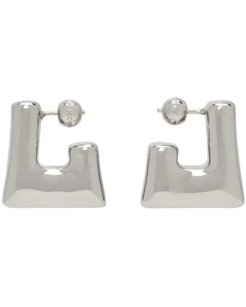 PANCONESI Silver Cubo Earrings Copper