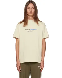 Palm Angels Off-White Printed T-Shirt Black