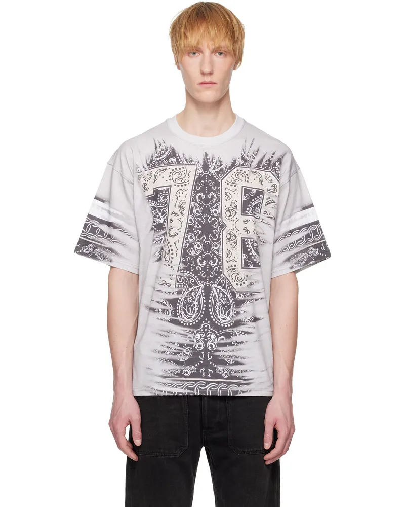 Diesel Gray T-Boxt-78-R1 T-shirt 72sa
