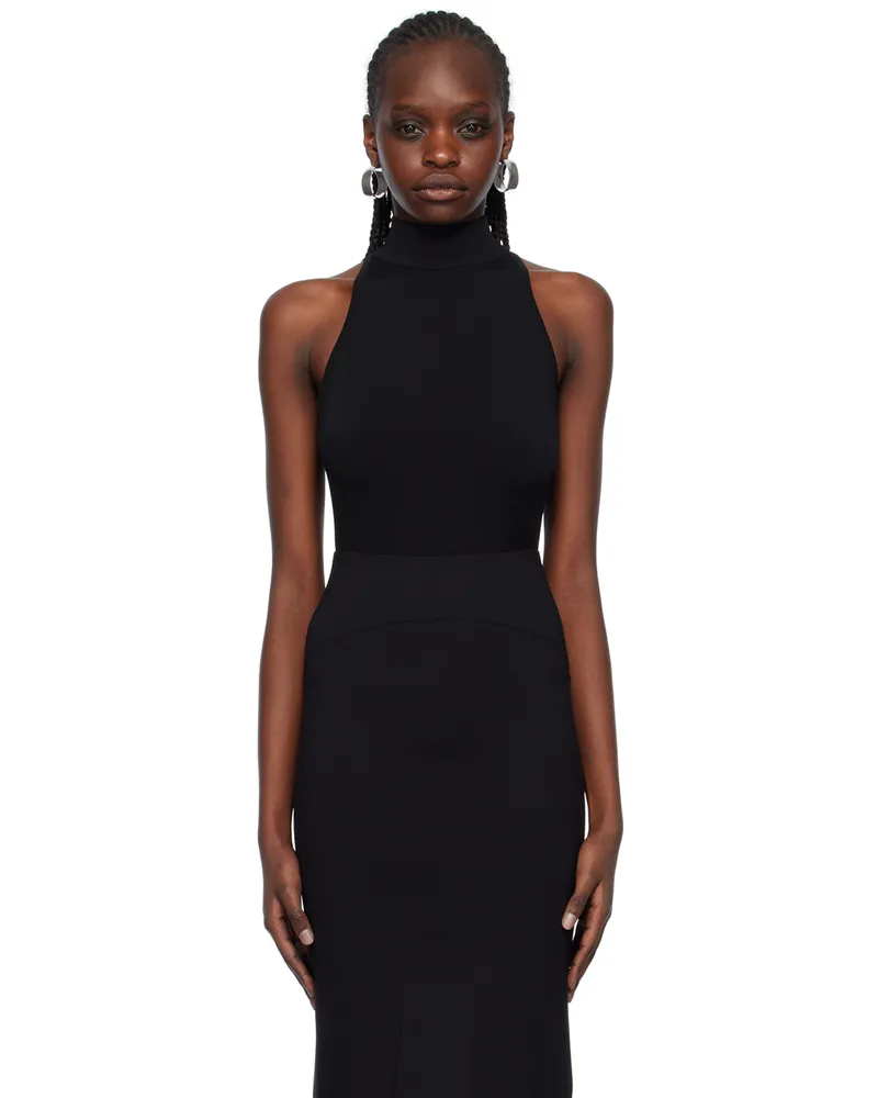 Alaïa Black Mock Neck Bodysuit 995