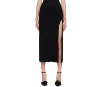 Black Sorrento Midi Skirt