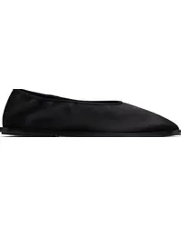 Proenza Schouler Black Soft Square Satin Loafers 19150-001-black