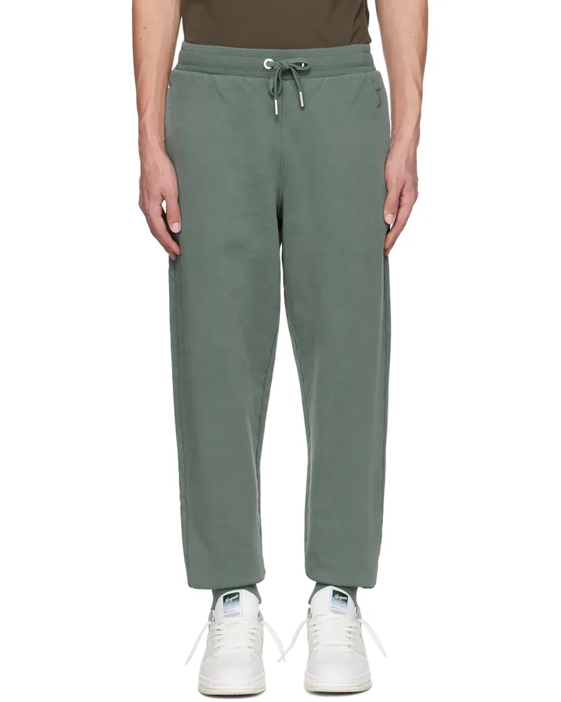 AMI Paris Green Ami de Coeur Sweatpants Antique
