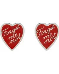 CHOPOVA LOWENA Red 'Forget Me Not' Earrings Red