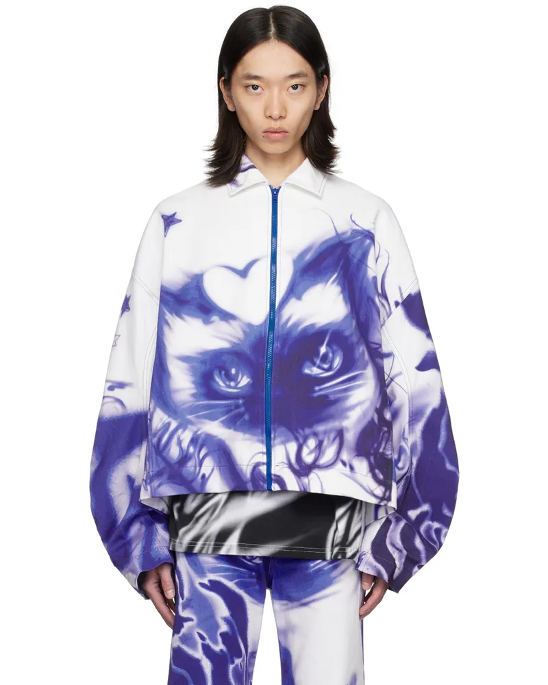 Gerrit Jacob White Oversized Denim Jacket White