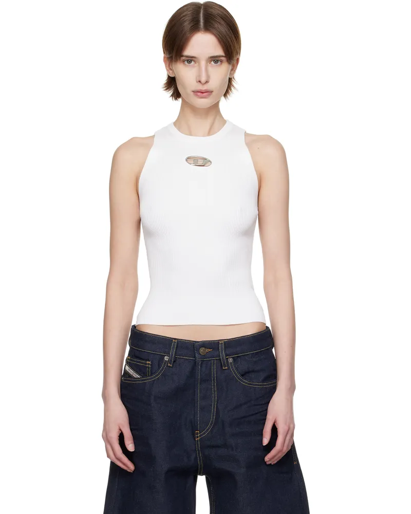 Diesel White M-Caddix Tank Top 100