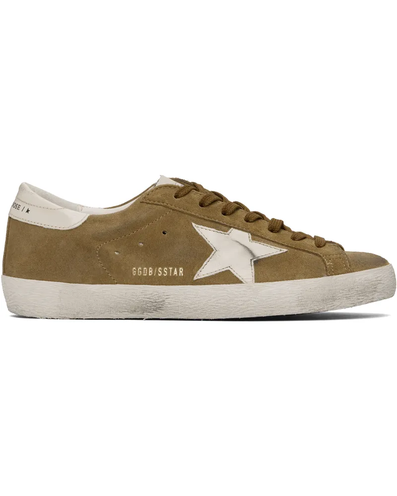 Golden Goose Tan Super-Star Sneakers Tabacco