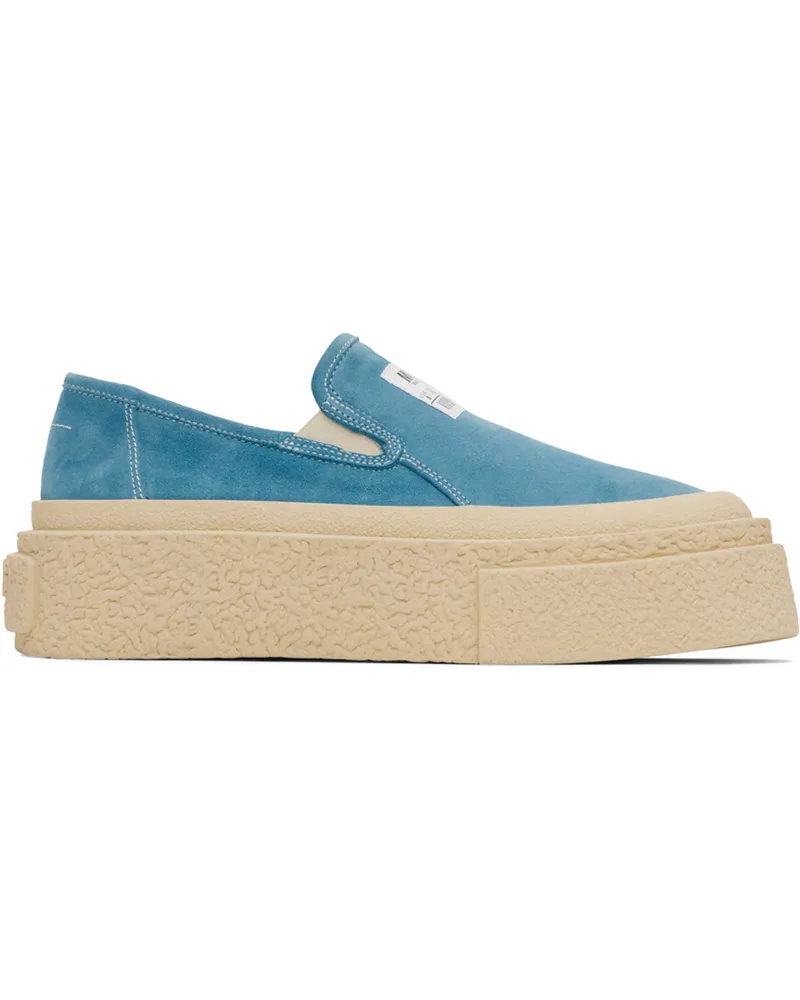 Maison Margiela Blue Platform Slip-On Sneakers T6198