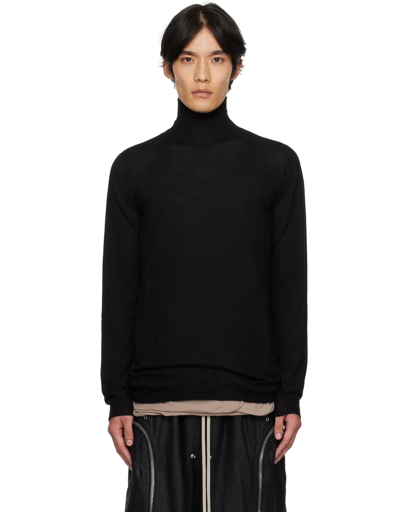 Rick Owens Black Concordians Level Turtle Sweater 09