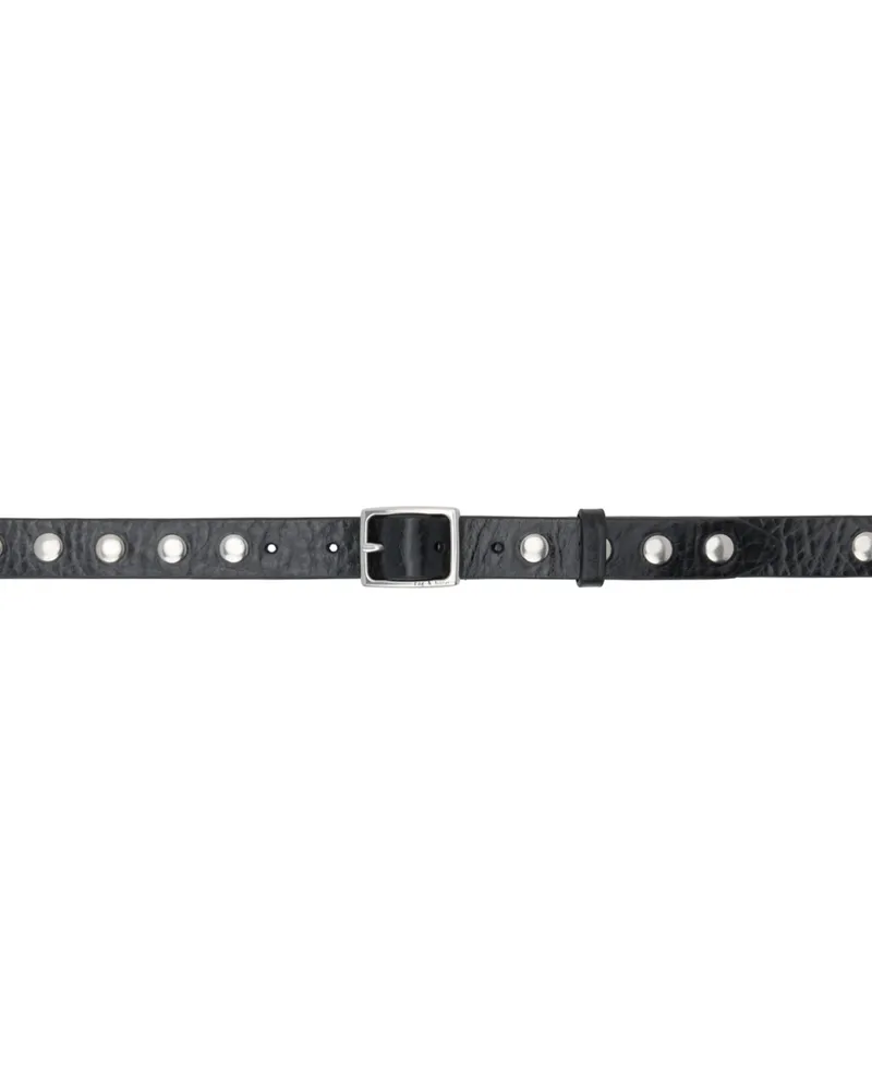 Rag & Bone Black Studded Baby Boyfriend Belt Black