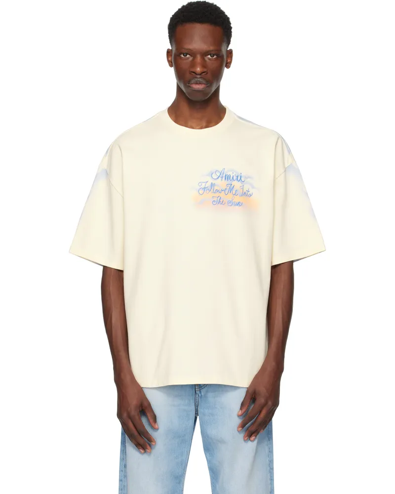 Amiri Off-White 'Follow Me' T-shirt Ivory
