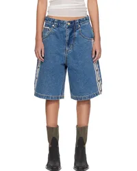 Eytys SSENSE Exclusive Indigo Keanu Tape Denim Shorts Indigo