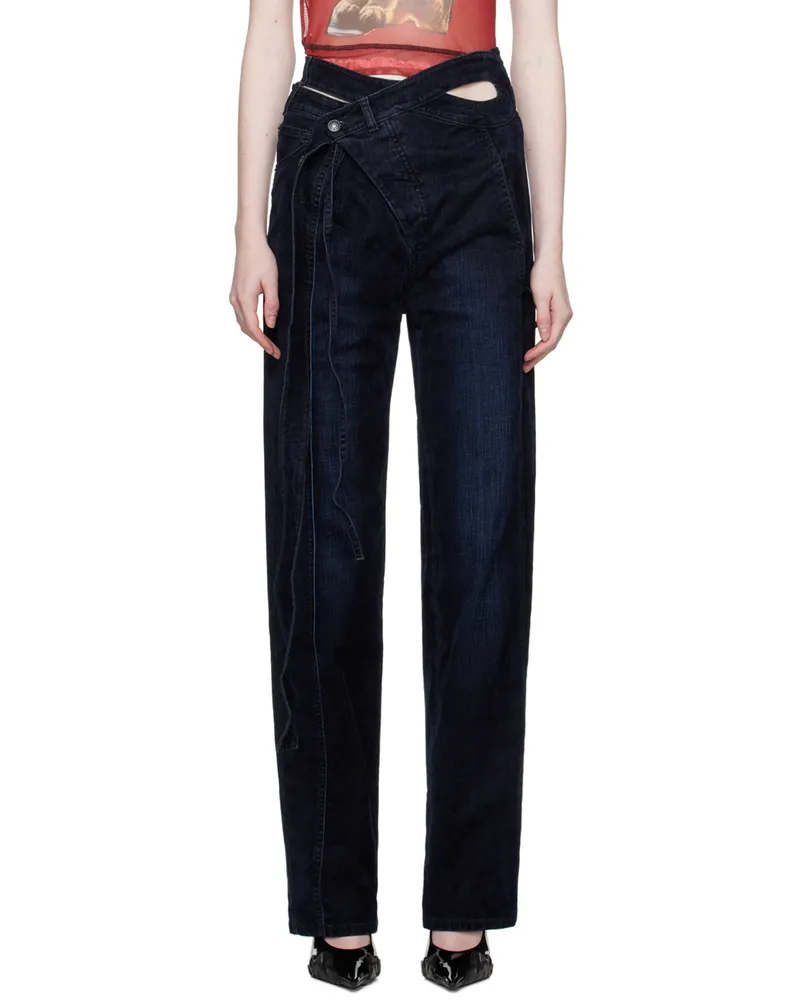 OTTOLINGER Navy Wrap Jeans Midnite