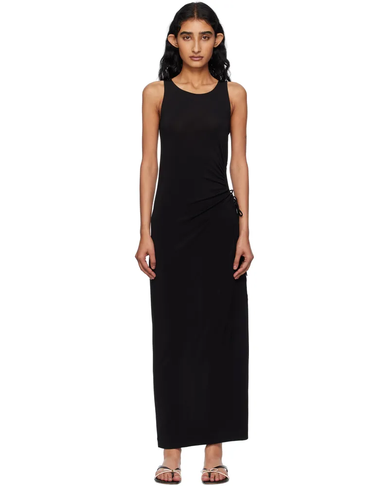 Max Mara Black Caro Maxi Dress 006