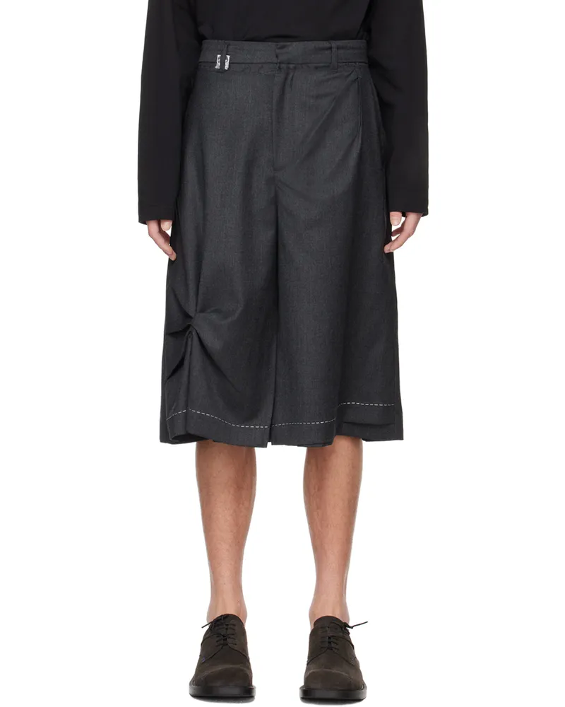 Adererror Gray Alviat Shorts Gray